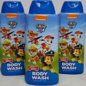 3 PAW PATROL sensitive skin BODY WASH Pup BERRY 12 oz bottle Nickelodeon NEW